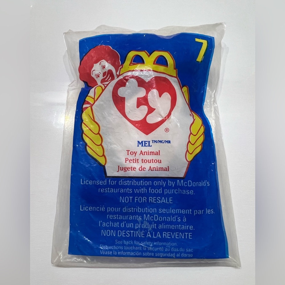 Mcdonald's Happy Meal Toy - Ty Beanie- Mel 1998 #7